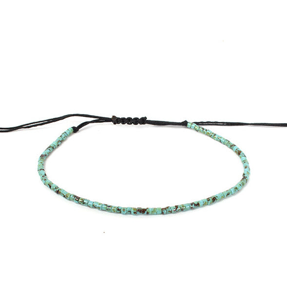 2mm Beads Dandy Bracelet (Dyed Turquoise)